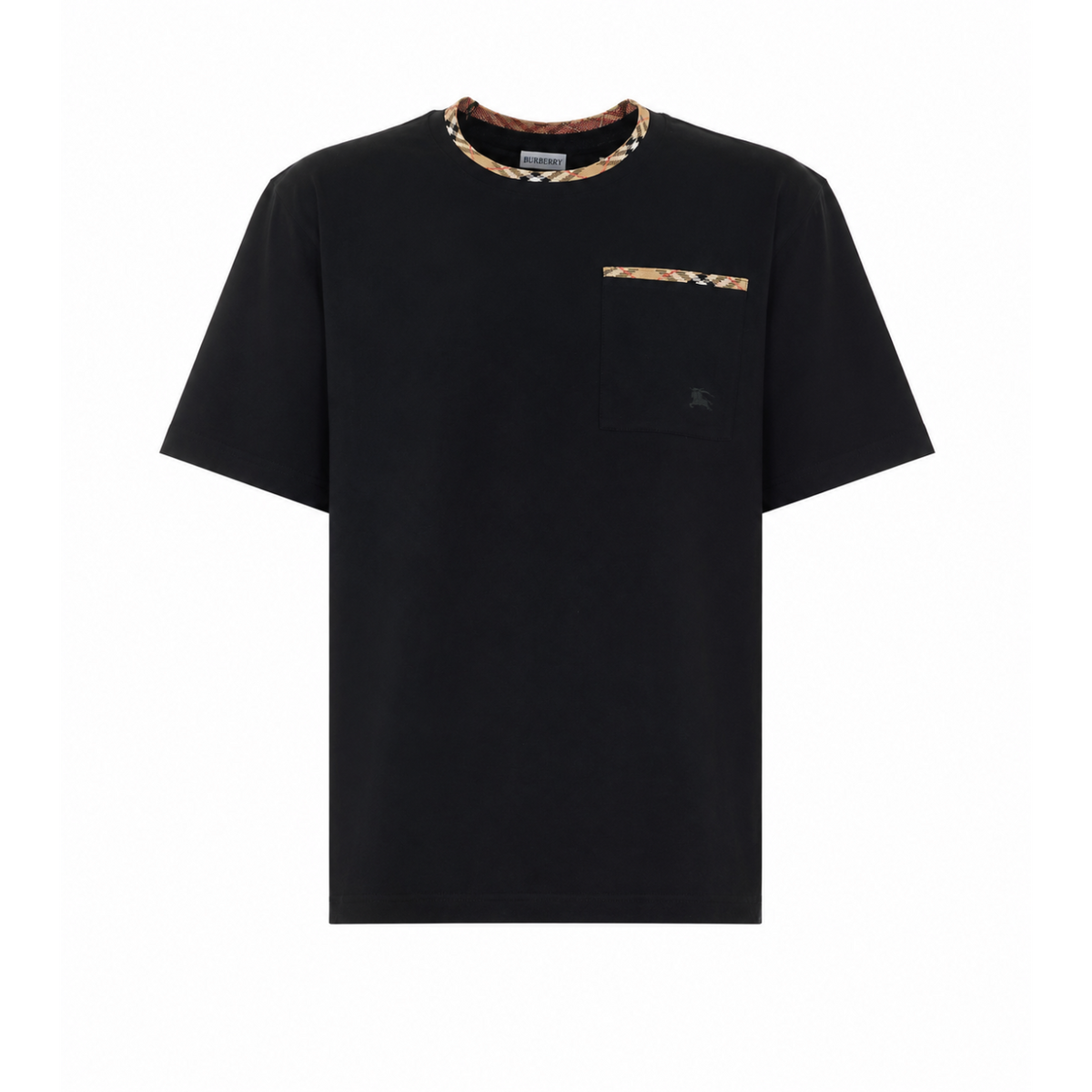 Burberry Burberry Men Check Trim T-Shirt