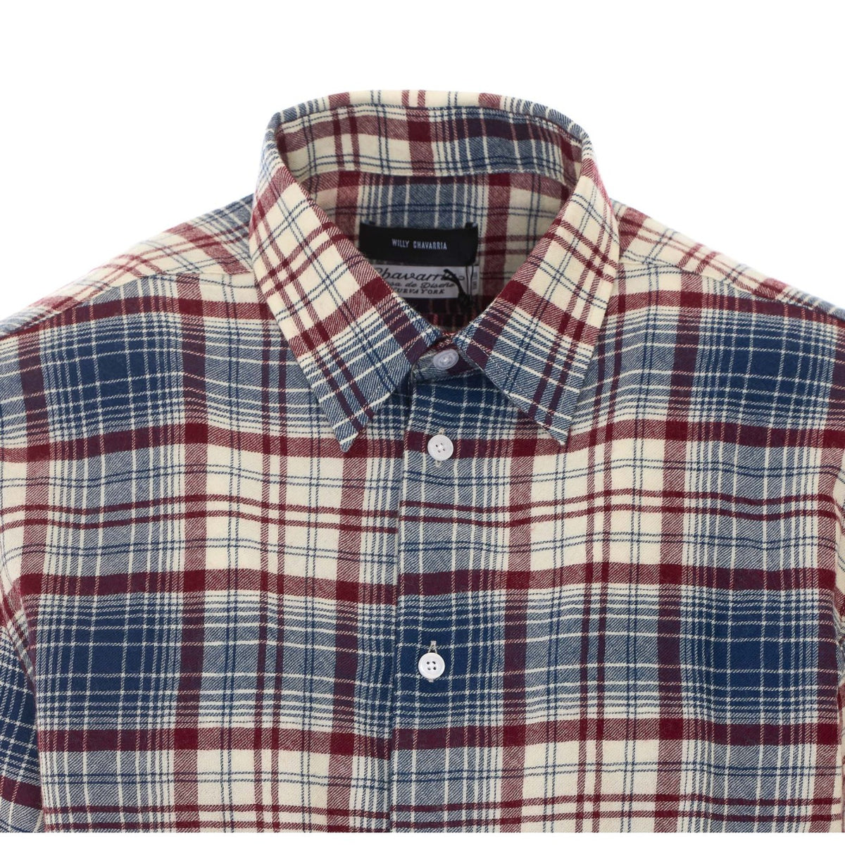 Willy Chavarria Willy Chavarria Men Check Woolen Shirt