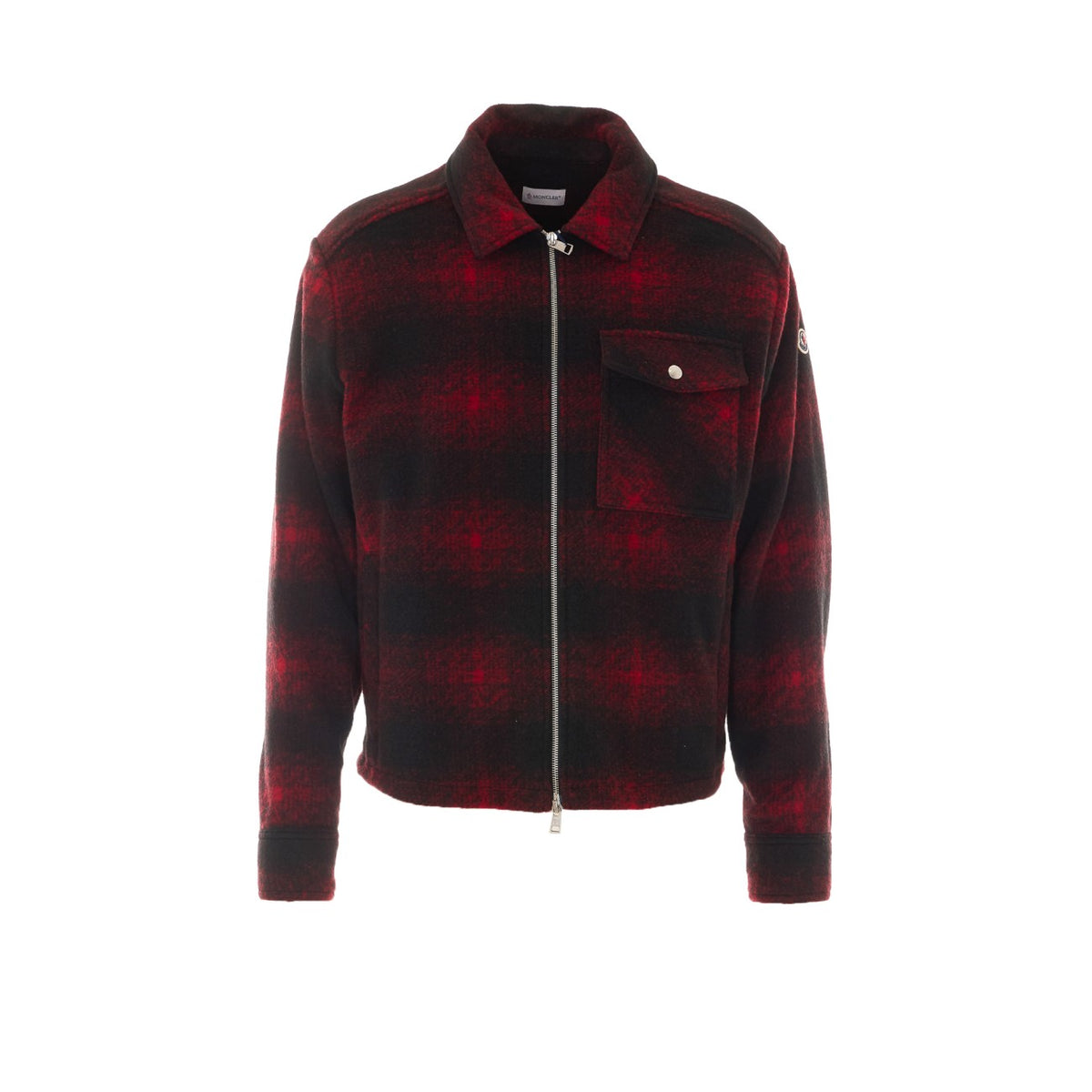 Moncler Moncler Men Checked Jersey Zip Jacket