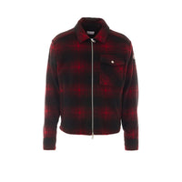Moncler Moncler Men Checked Jersey Zip Jacket