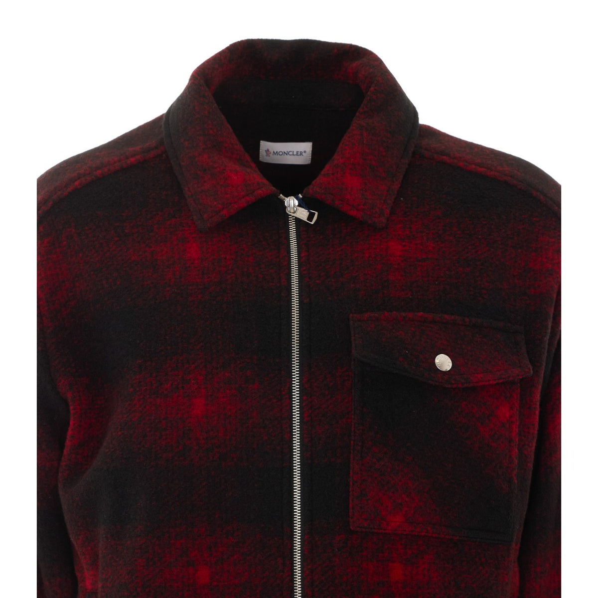 Moncler Moncler Men Checked Jersey Zip Jacket
