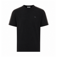 Burberry Men Checked Trim T-Shirt