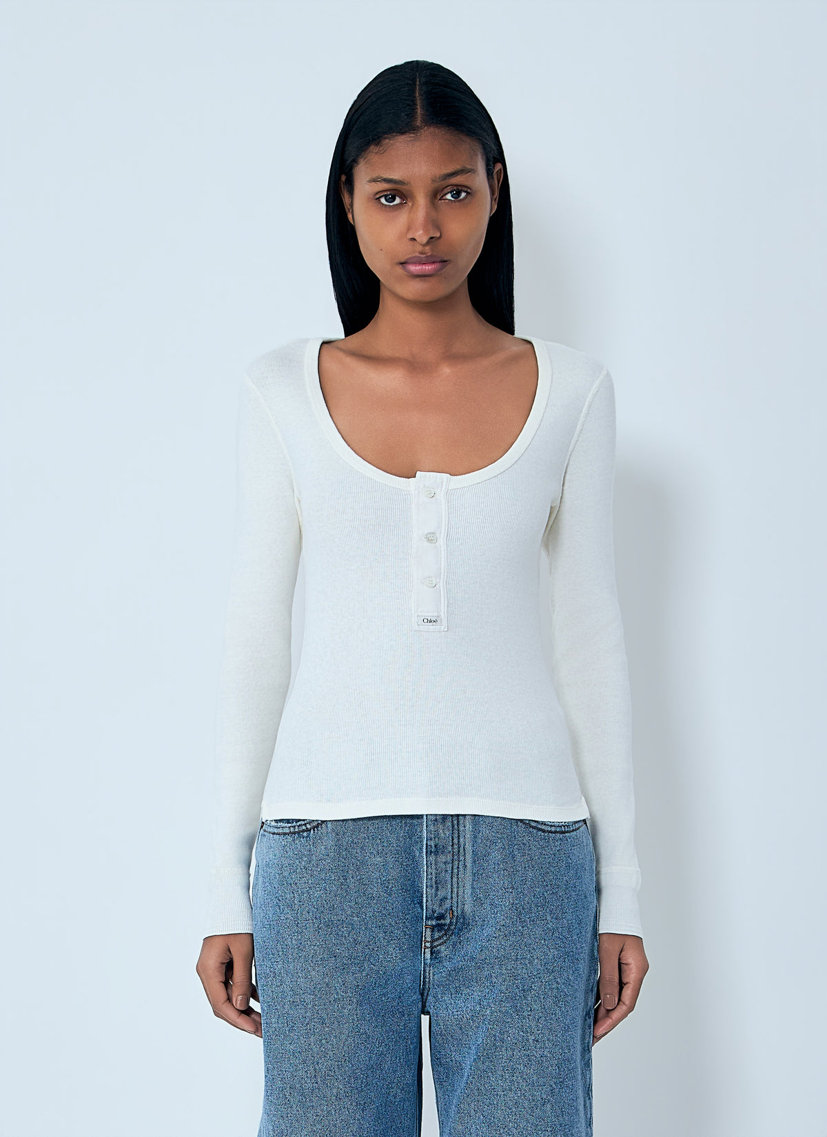 Chloé Chloé Women Henley T-Shirt
