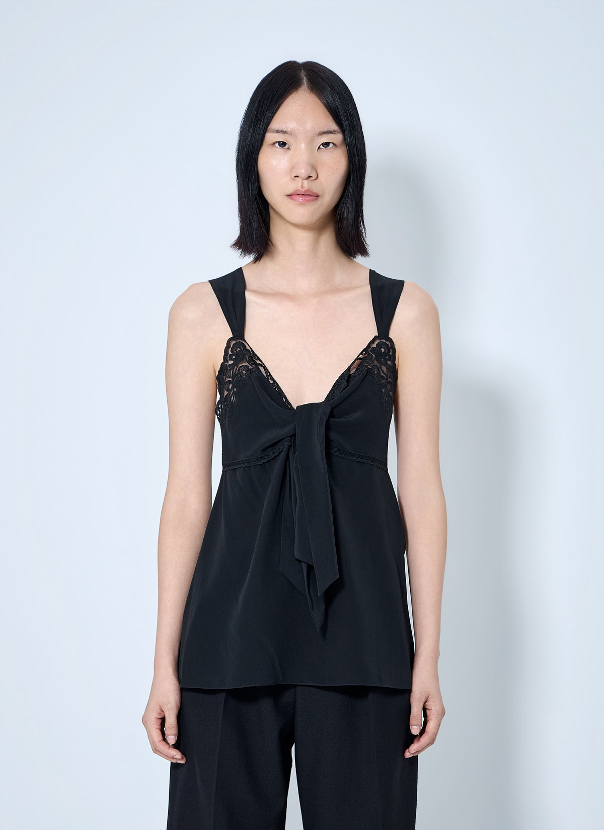 Chloé Women Lace-Trim Silk Crêpe Camisole