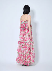 Chloé Women Long Silk Muslin Dress