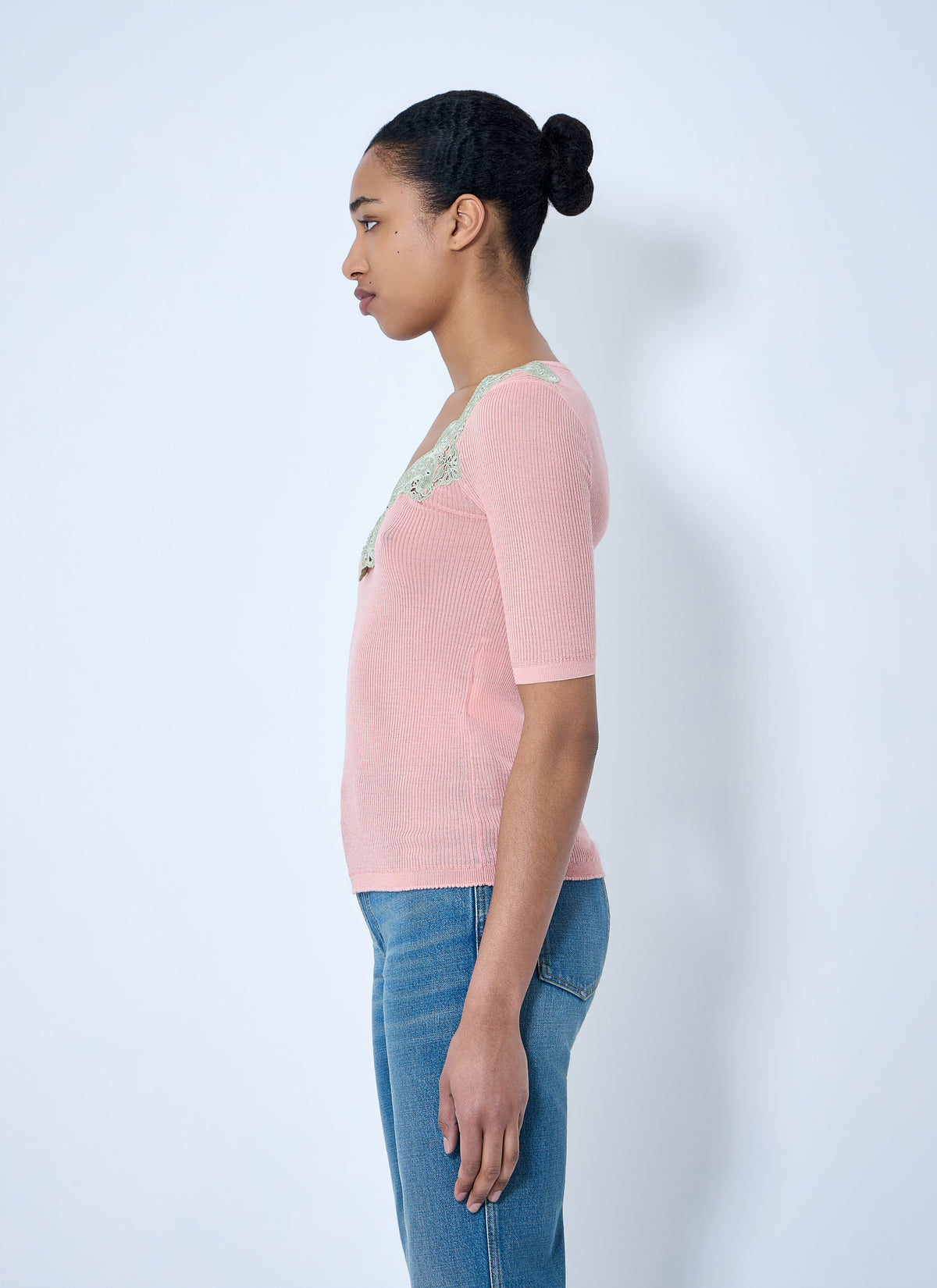 Chloé Chloé Women Embroidered Neckline Knit Top