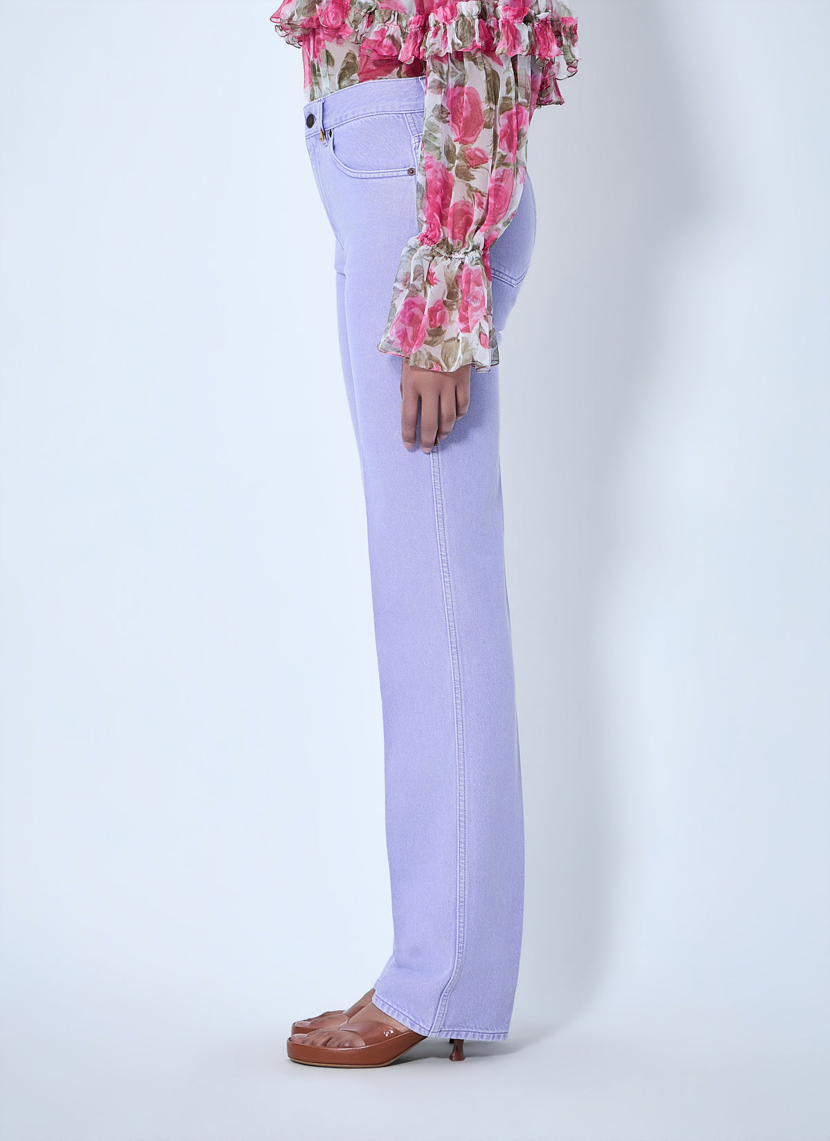Chloé Chloé Women High-Rise Flared Denim Trousers