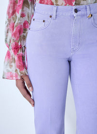 Chloé Chloé Women High-Rise Flared Denim Trousers
