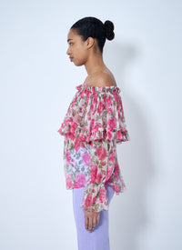 Chloé Women Off-Shoulder Floral Blouse