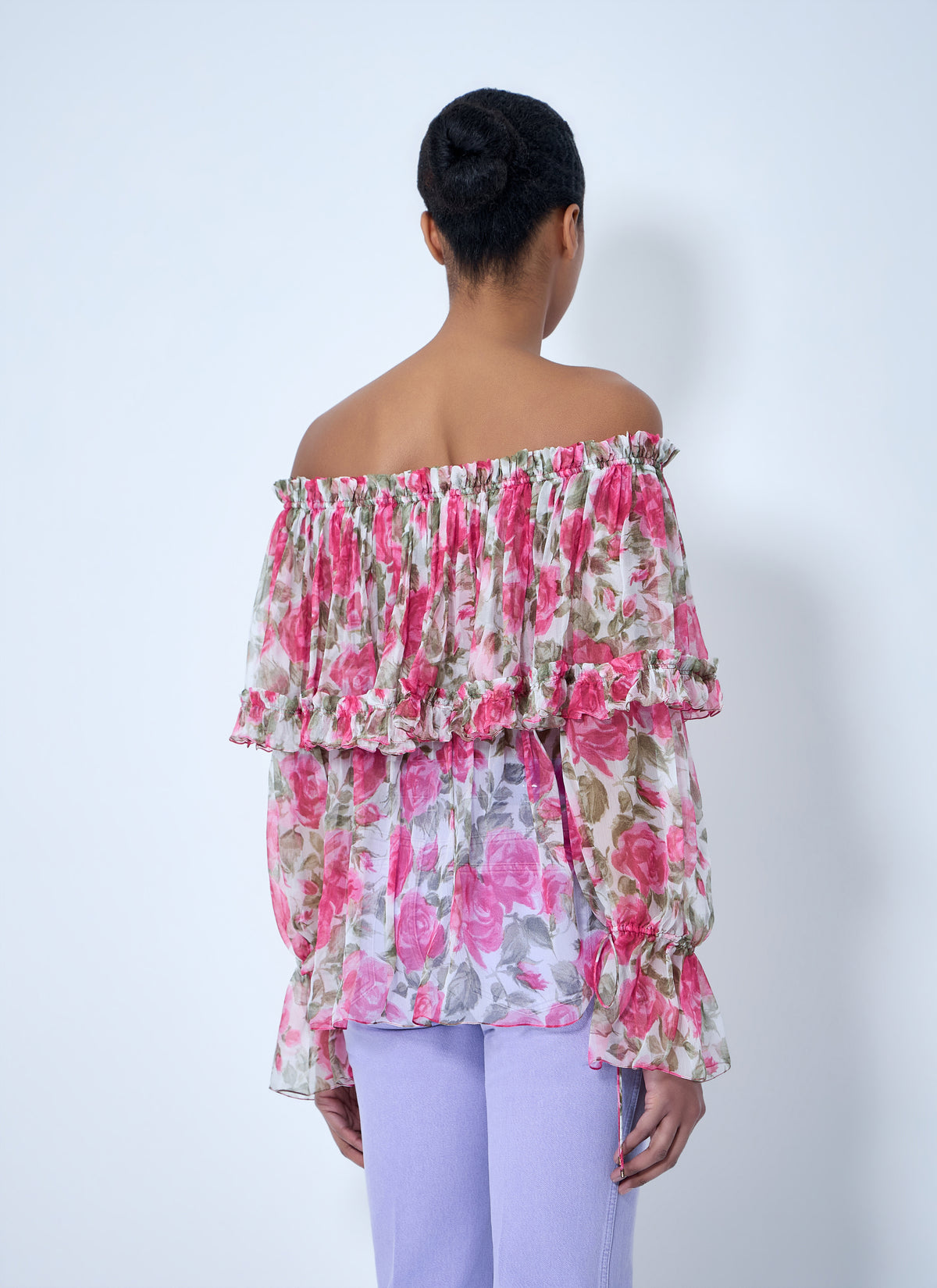 Chloé Women Off-Shoulder Floral Blouse