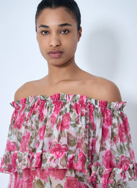 Chloé Women Off-Shoulder Floral Blouse