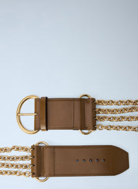Chloé Chloé Women Chain Detail Wide Belt