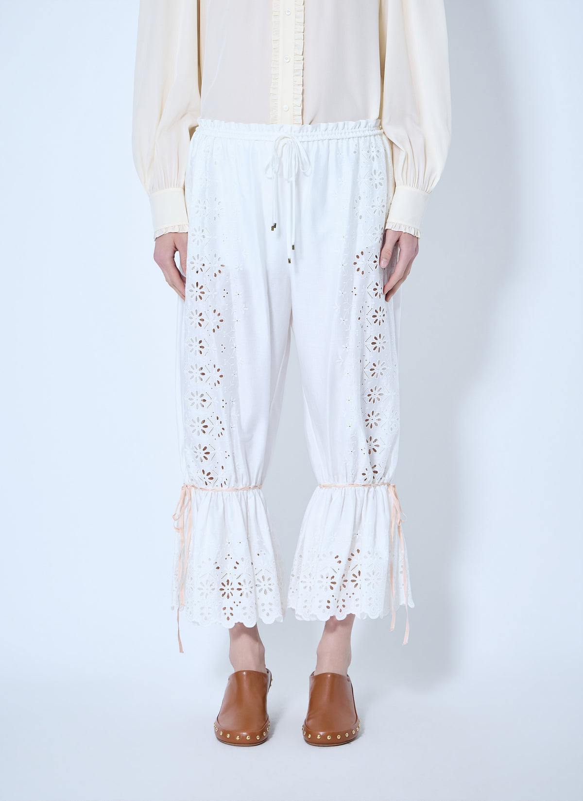 Chloé Women Fluid Drawstring Trousers