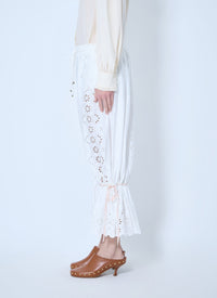 Chloé Women Fluid Drawstring Trousers