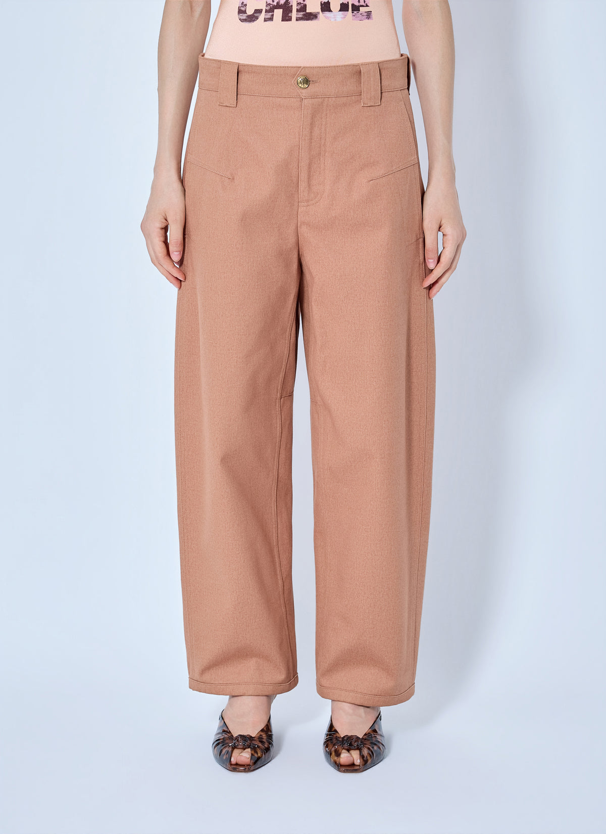 Chloé Women Wide-Leg Barrel Trousers