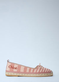 Chloé Chloé Women Isla Striped Canvas Espadrilles