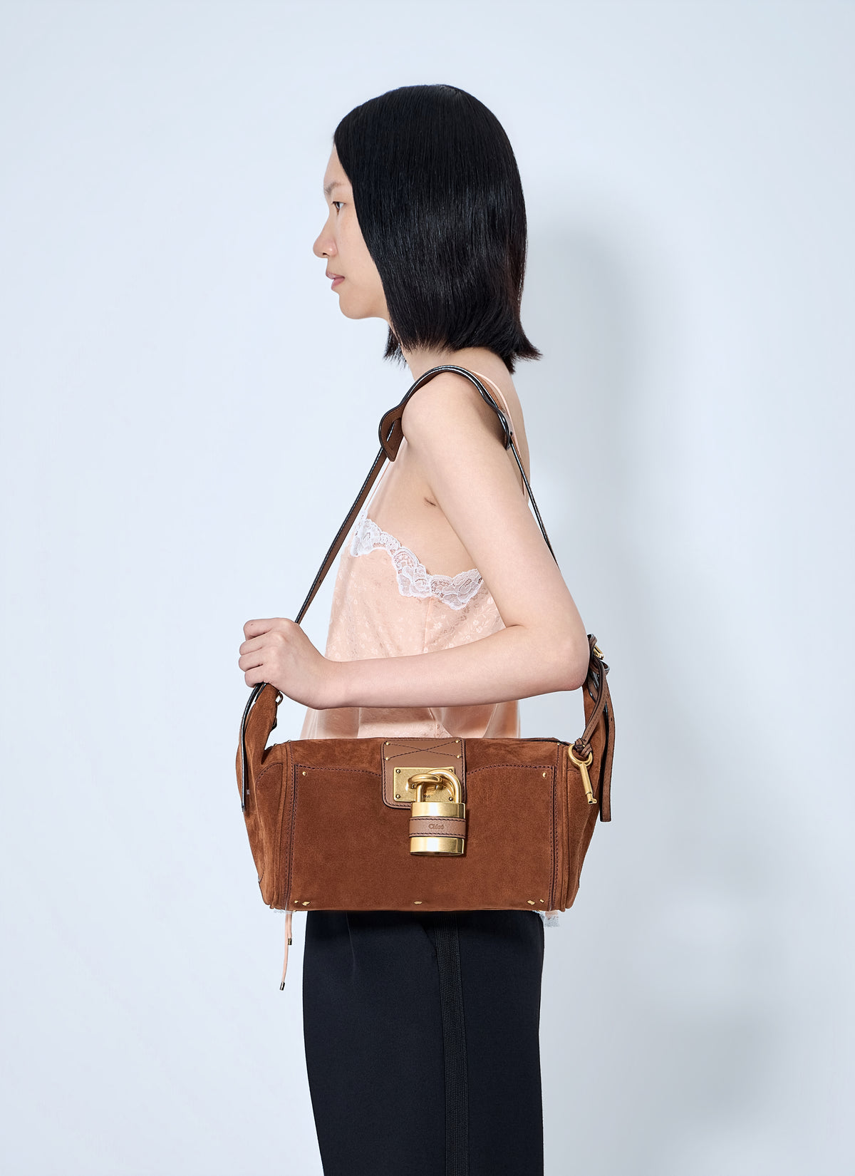 Chloé Women Paddington Suede Crossbody Bag
