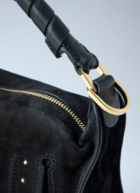Chloé Women Marcie Medium Studded Suede Shoulder Bag