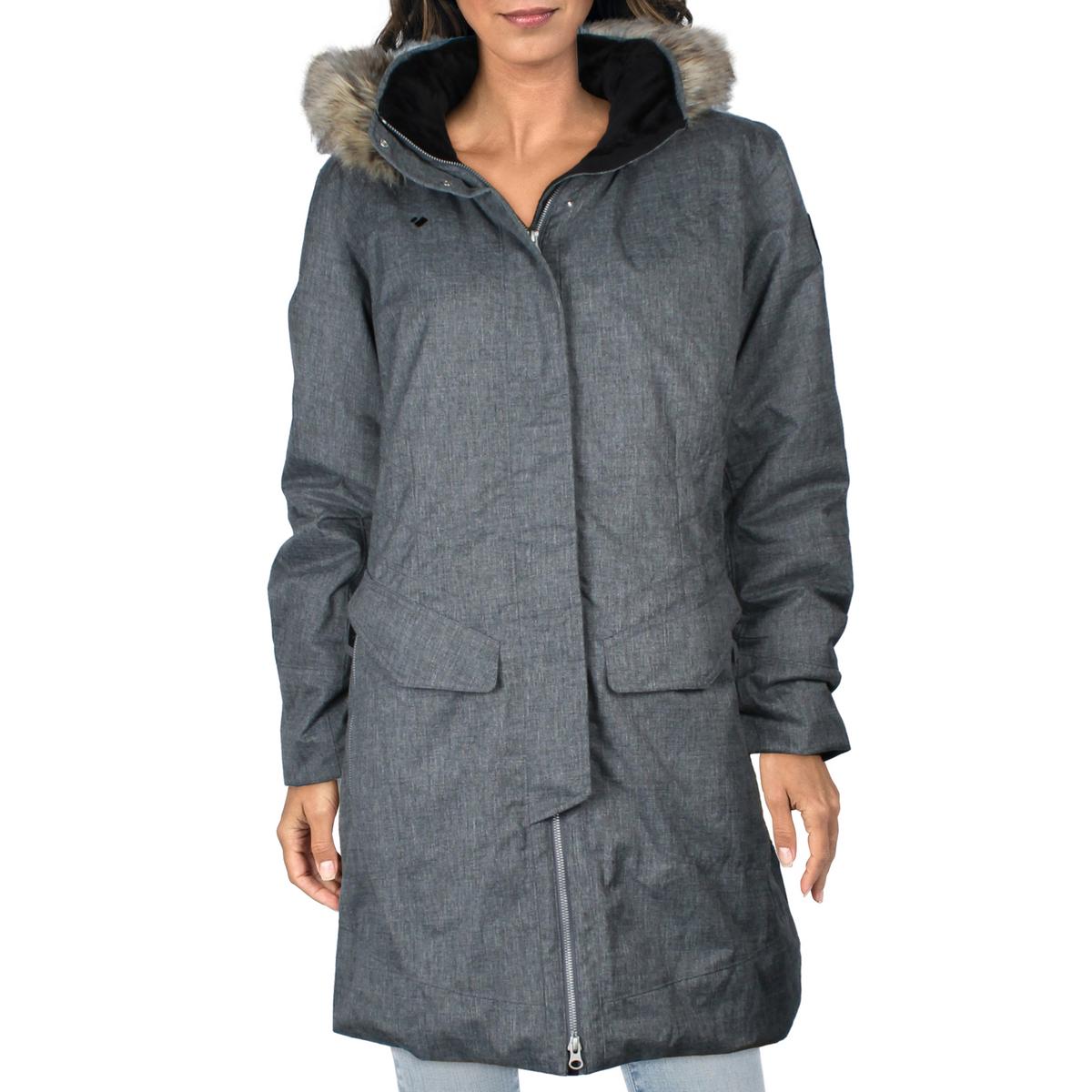 Womens Insulated Polyester Parka Coat