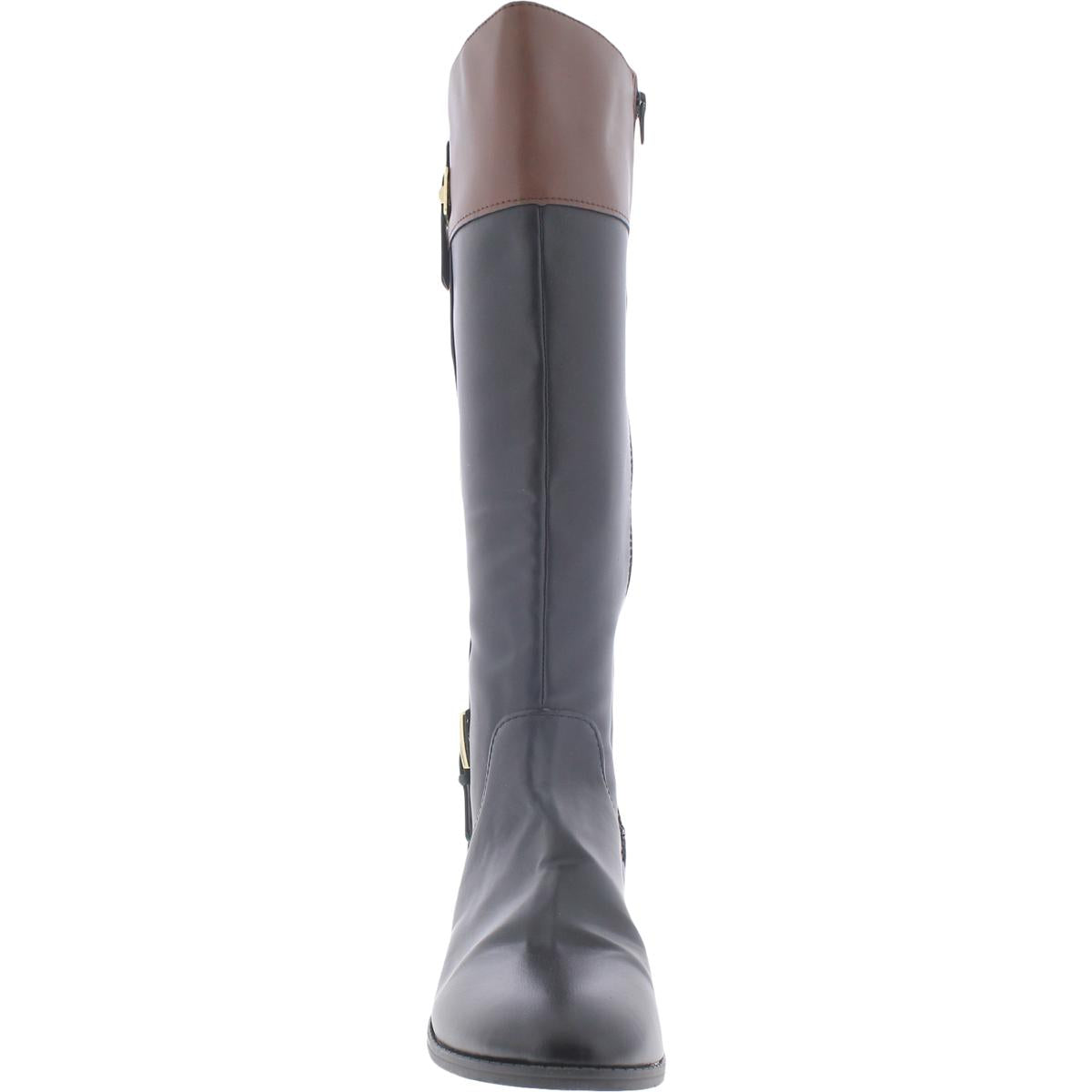 Deliee 2 Womens Wide Calf Knee-High Riding Boots
