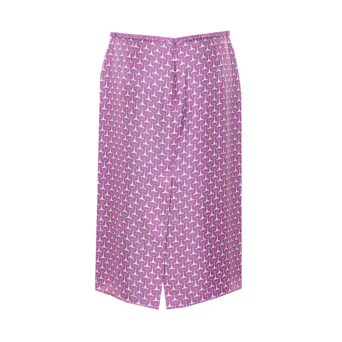 Gucci Gucci Women Clamp Print Silk Skirt