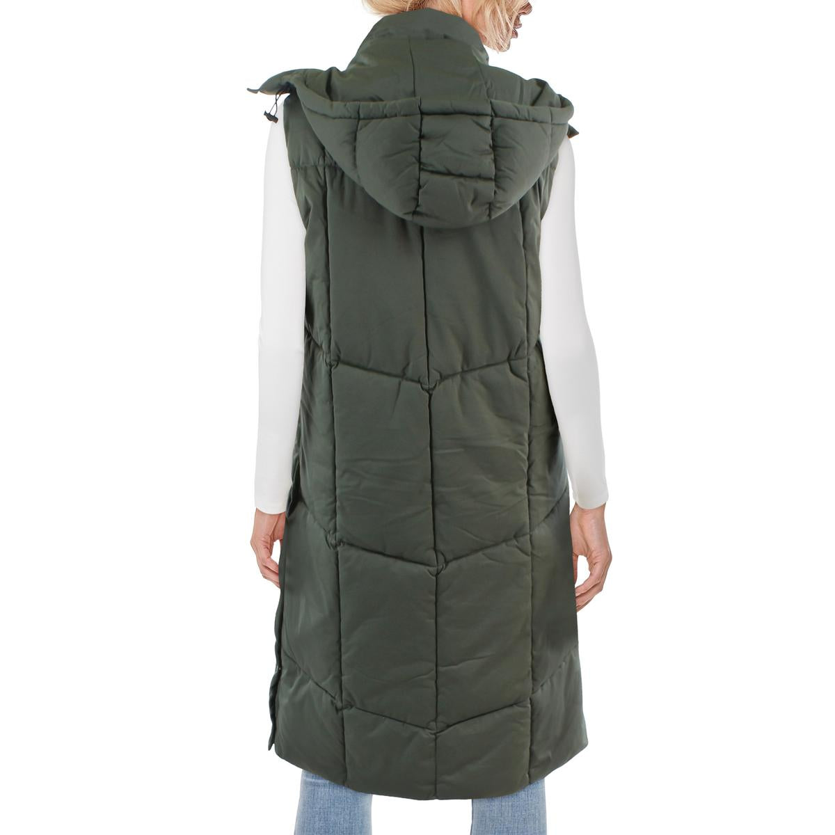 Womens Quilted Longline Vest