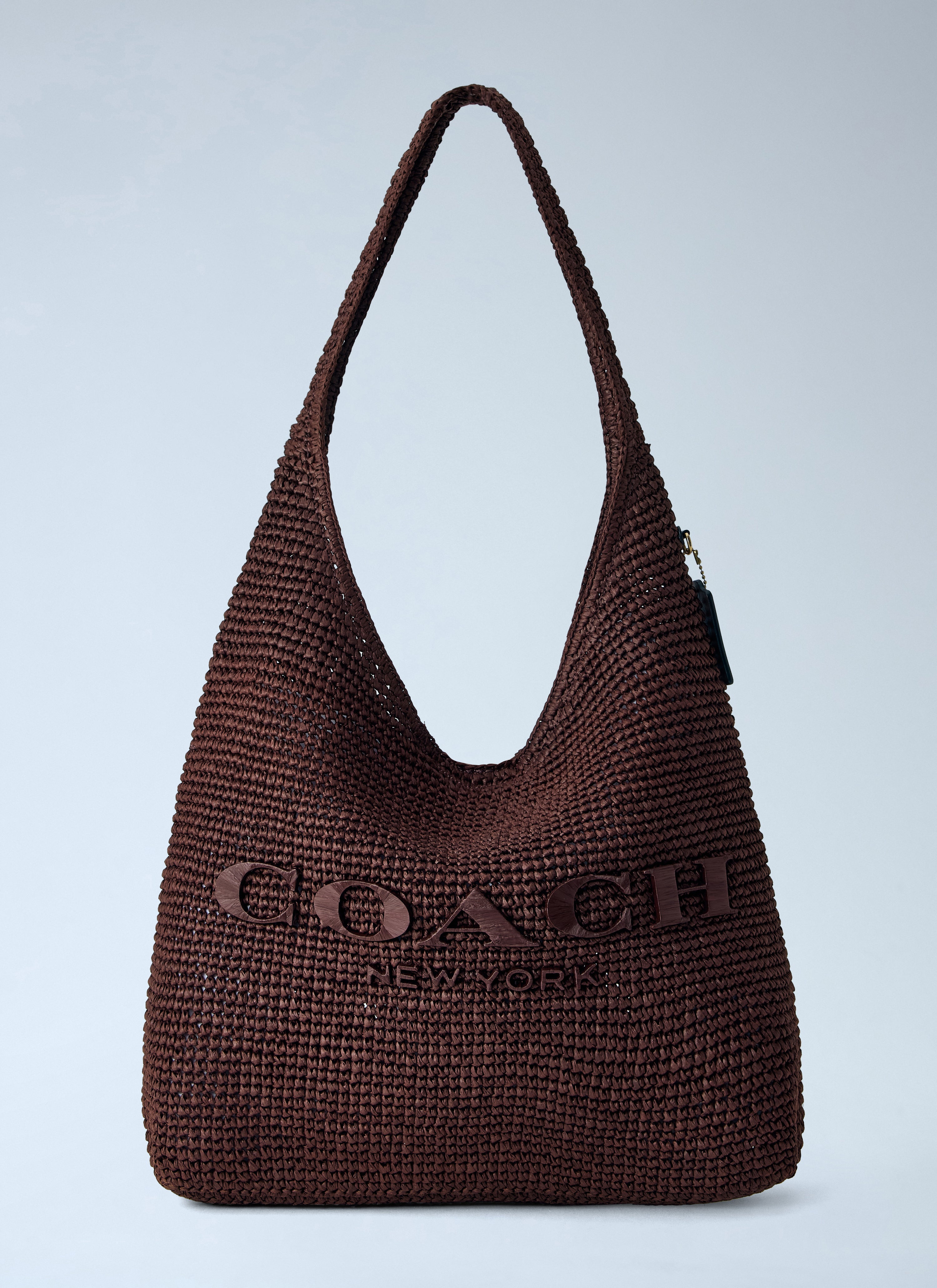 Coach Coach Women Refined Weave Straw Brooklyn Shoulder Bag 39