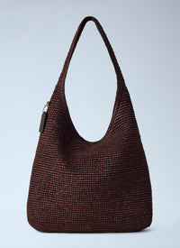 Coach Coach Women Refined Weave Straw Brooklyn Shoulder Bag 39