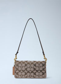 Coach Coach Women Soft Tabby Shoulder Bag 20 In Crystal Signature Jacquard