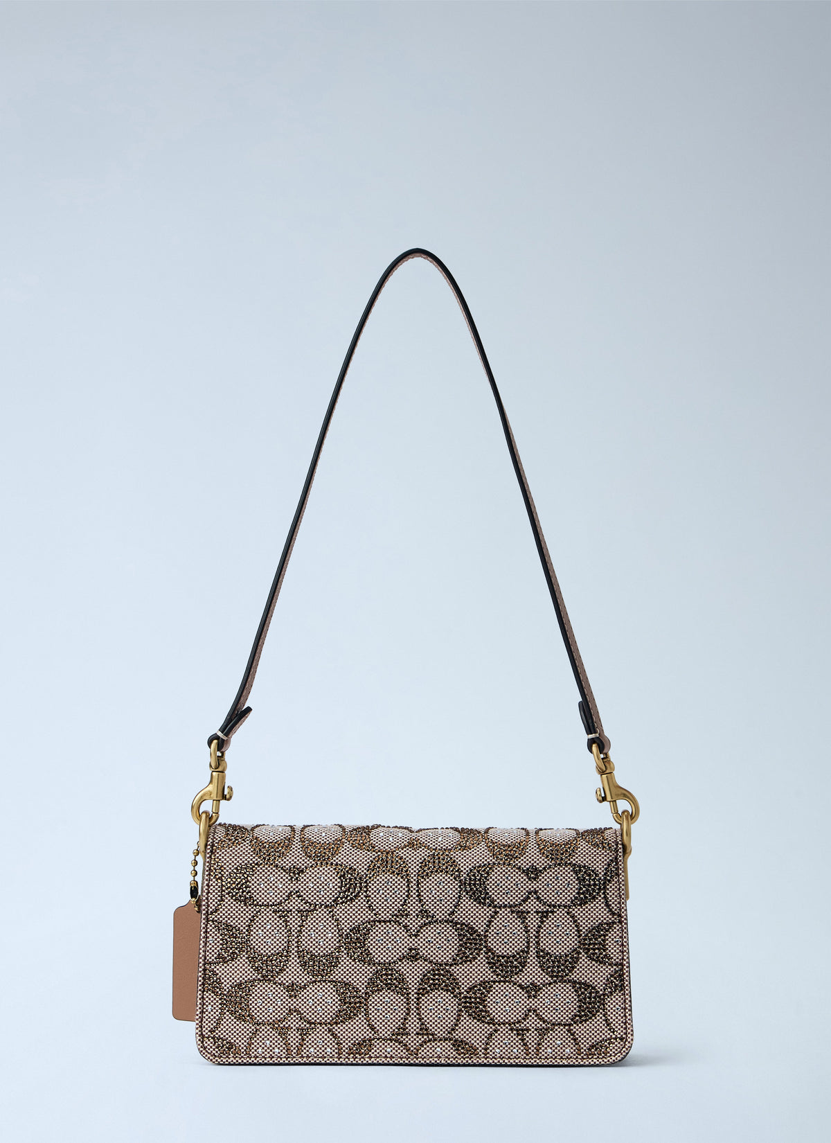Coach Coach Women Soft Tabby Shoulder Bag 20 In Crystal Signature Jacquard