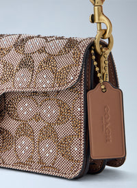 Coach Coach Women Soft Tabby Shoulder Bag 20 In Crystal Signature Jacquard