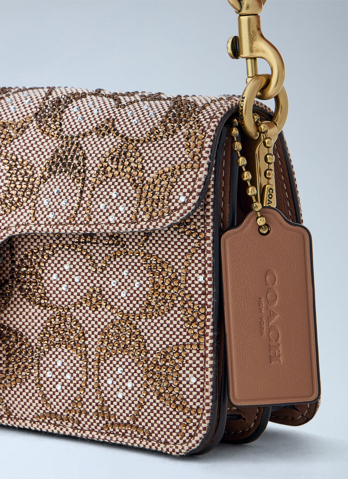 Coach Coach Women Soft Tabby Shoulder Bag 20 In Crystal Signature Jacquard