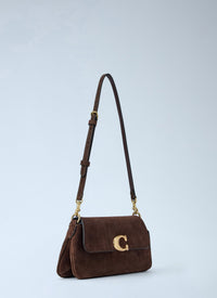 Coach Coach Women Suede Jet  Shoulder Bag