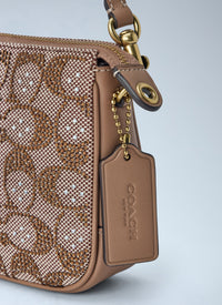 Coach Women Plaza Shoulder Bag In Crystal Signature Jacquard