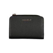 Coccinelle Elegant Black Leather Double Compartment Women's Wallet