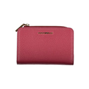 Coccinelle Elegant Pink Leather Wallet with Secure Women's Closures