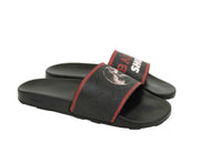 Bally Men's Black Rubber With Logo And Red Edge Consumer Slide Sandals