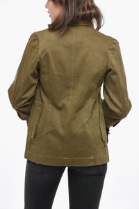 Comme Des Garçons Cotton Blazer with Ruffle Detail