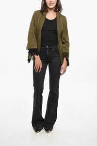 Comme Des Garçons Cotton Blazer with Ruffle Detail