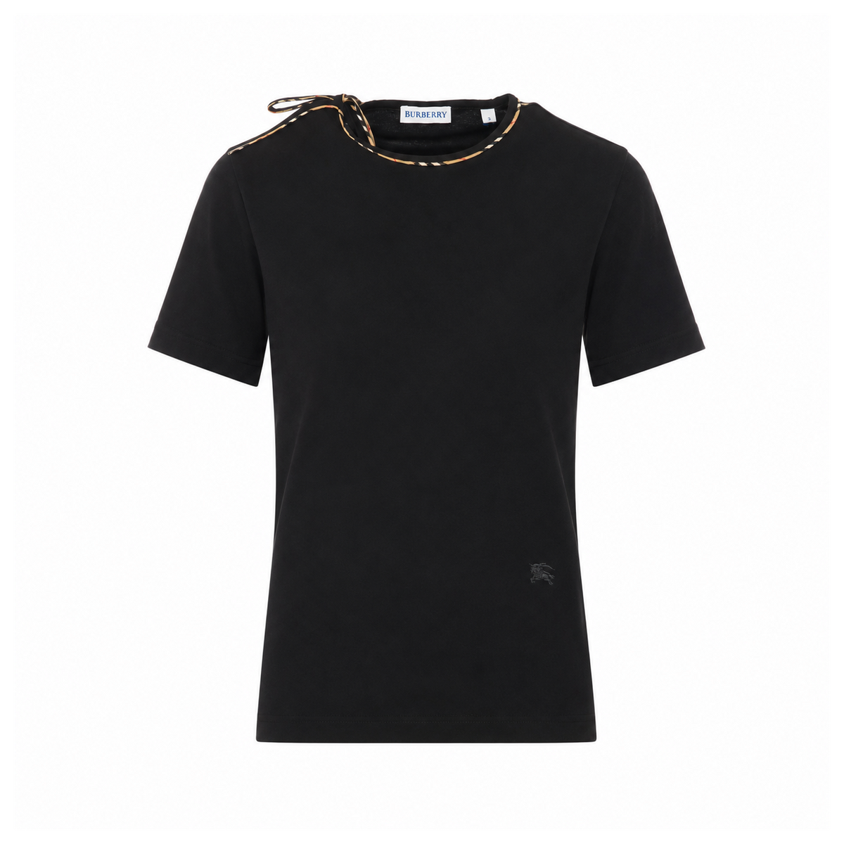Burberry Women Cotton T-Shirt With Laces