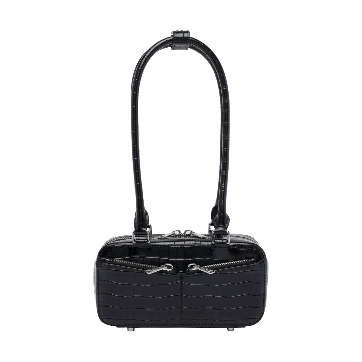 Self Portrait Women Croc Leather Mini Shoulder Bag