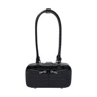 Self Portrait Women Croc Leather Mini Shoulder Bag
