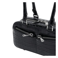Self Portrait Women Croc Leather Mini Shoulder Bag