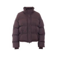 Courreges Women Cropped Puffer Down Jacket With Logo