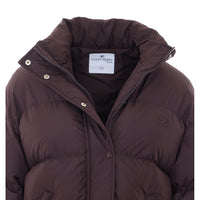 Courreges Women Cropped Puffer Down Jacket With Logo