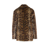 Etro Women Cropped Velvet Coat With Leopard Motif