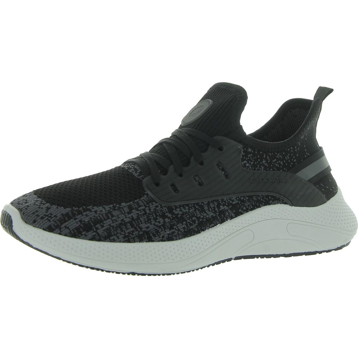 Flight 01 Mens Knit Lifestyle Casual And Fashion Sneakers 9 Medium Black
