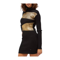 Custo Barcelona Custo Barcelona Black Viscose Women's Knitted Women's Dress