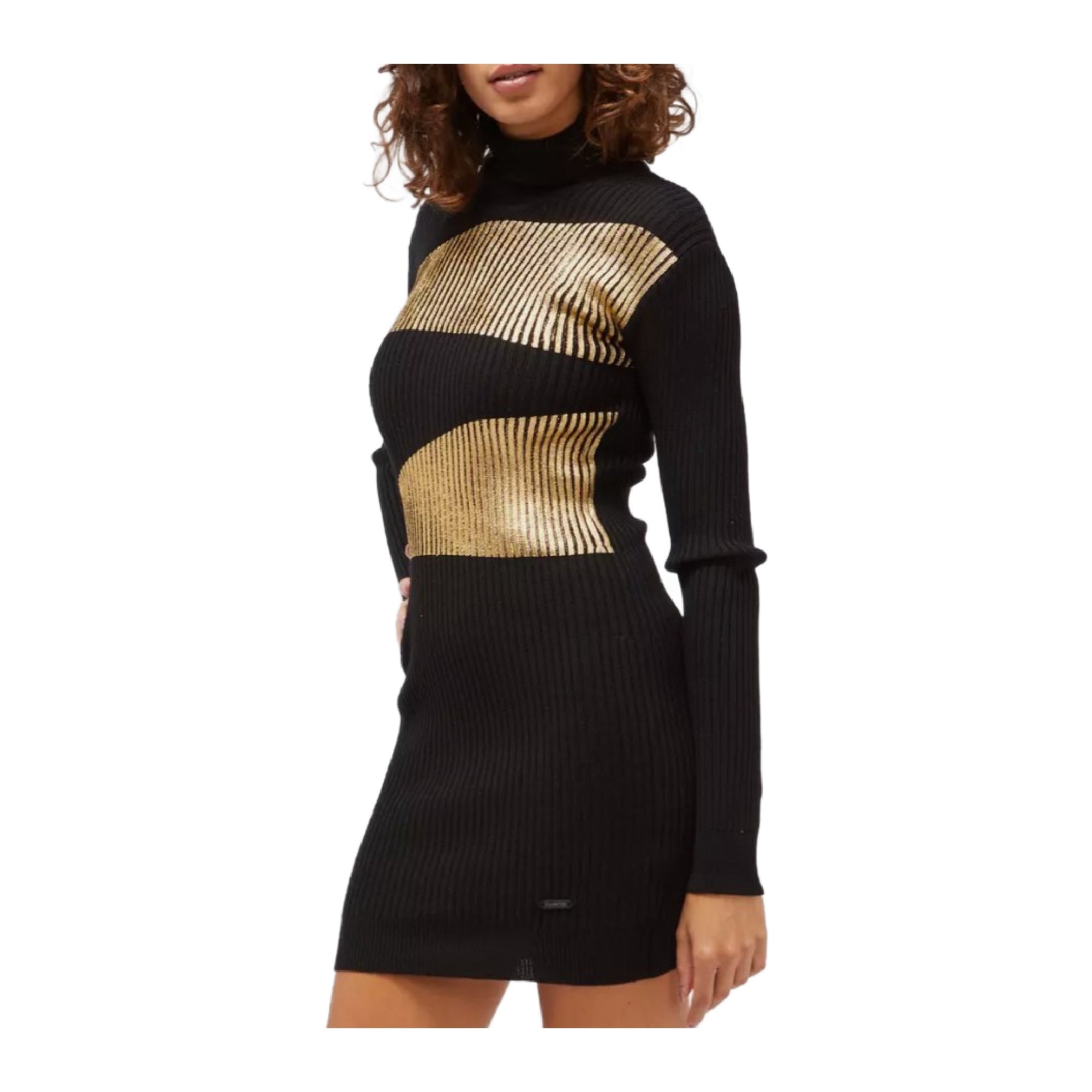 Custo Barcelona Custo Barcelona Black Viscose Women's Knitted Women's Dress