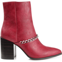 Monicco Womens Chain Ankle Boots